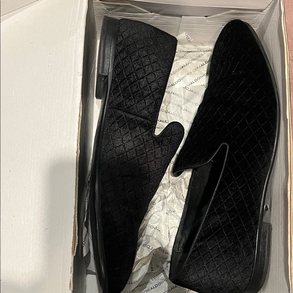 Aldo Martinian-99 Black Quilted Men's Slip-On Loafers